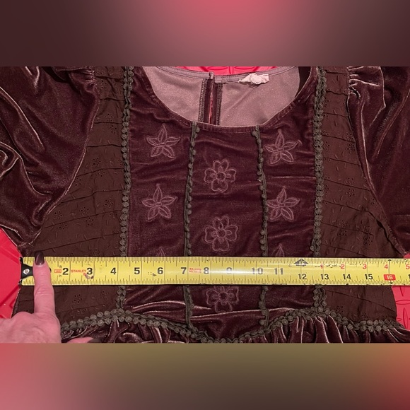 POL Velvety Baby Doll Style BOHO Hippie Chick Top w/beautiful details (Small) - Picture 8 of 16